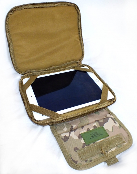 Tablet Pad Tasche Molle gepolstert, Oliv, Schwarz, Coyote, Operation Camo 20x25 cm